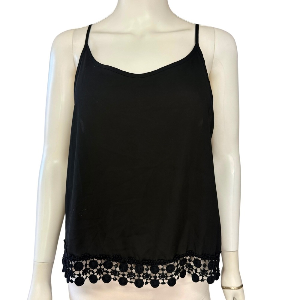 Monteau Boho Crochet Indie Romantic Festival Whimsigoth Summer Tank Top‎ Large